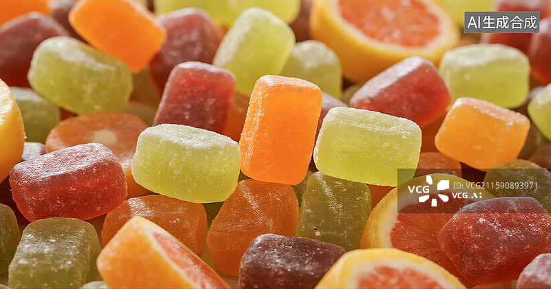 【AI数字艺术】美味零食水果软糖图片素材
