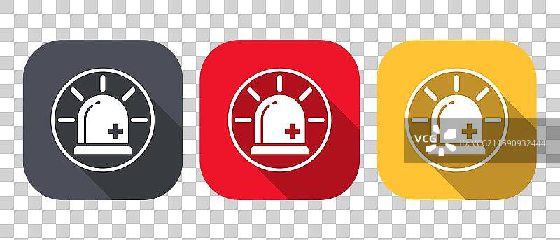 急救车紧急警报图标图片素材