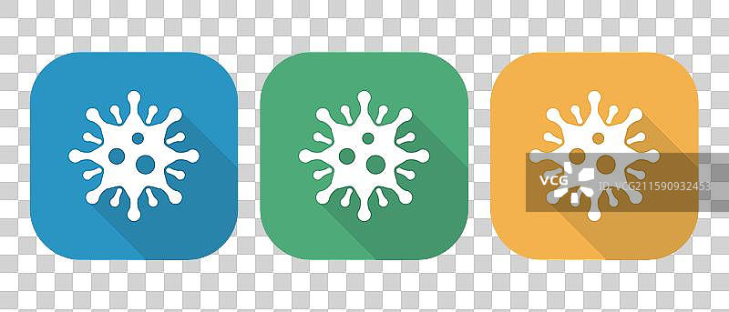 病毒细菌图标设计 微生物细菌标志图片素材