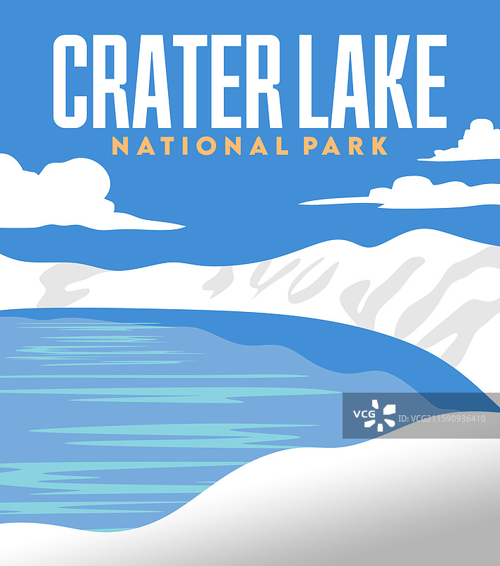 火山口湖国家公园美丽的景色图片素材