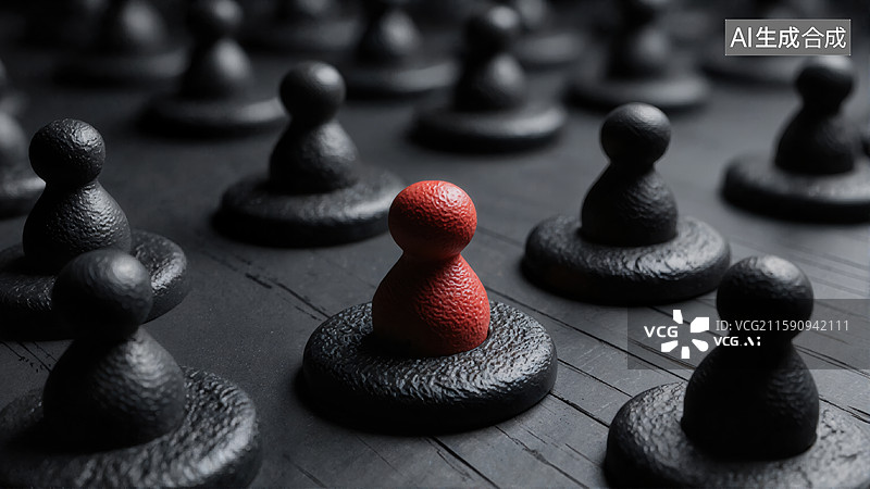 【AI数字艺术】独特棋子图片素材