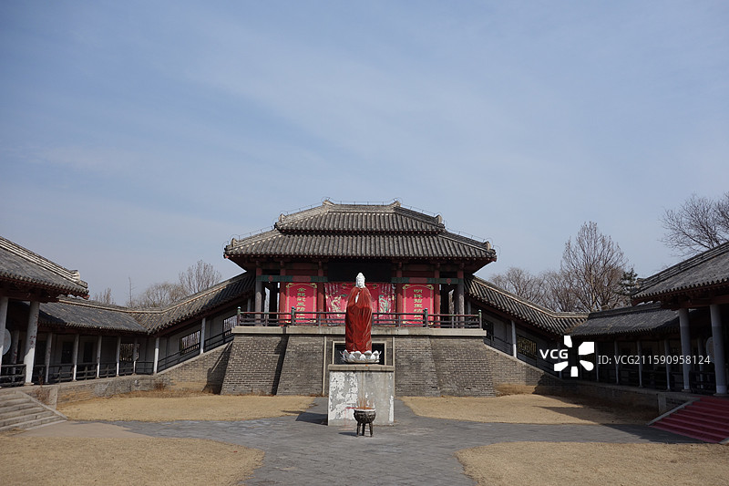 河北省秦皇岛市山海关：孟姜女庙秦宫图片素材