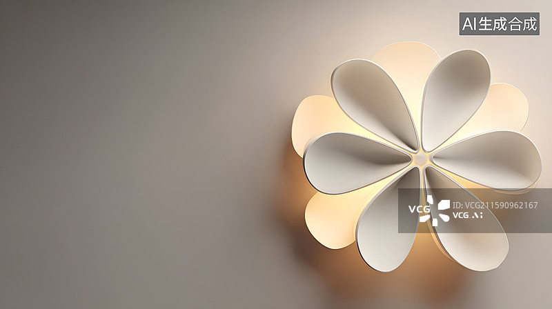 【AI数字艺术】花朵造型壁灯装饰图图片素材