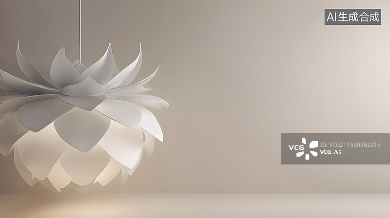 【AI数字艺术】花朵造型壁灯装饰图图片素材