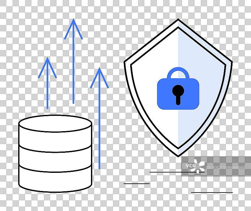数据安全概念与服务器存储图片素材