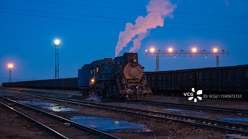 世界上最后一辆内燃机车最后一次运行图片素材