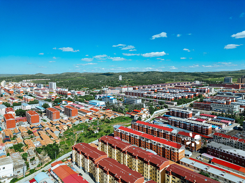 卓资县 卓资山 南窑子 龙胜路 航拍 地标图片素材