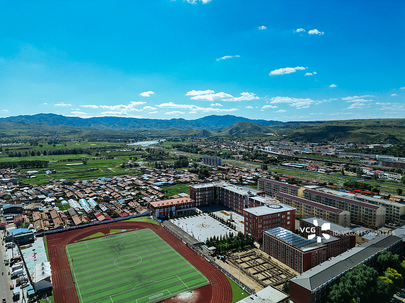 卓资县 卓资山 南窑子 龙胜路 航拍 地标图片素材
