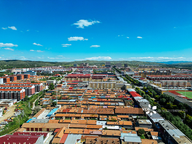 卓资县 卓资山 南窑子 龙胜路 航拍 地标图片素材
