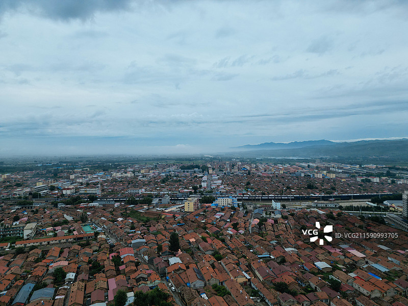 怀安县 沙家屯 柴沟堡 航拍 风光图片素材