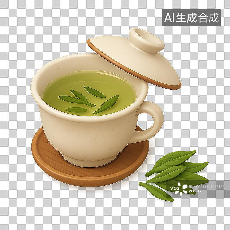 【AI数字艺术】中国绿茶图片素材