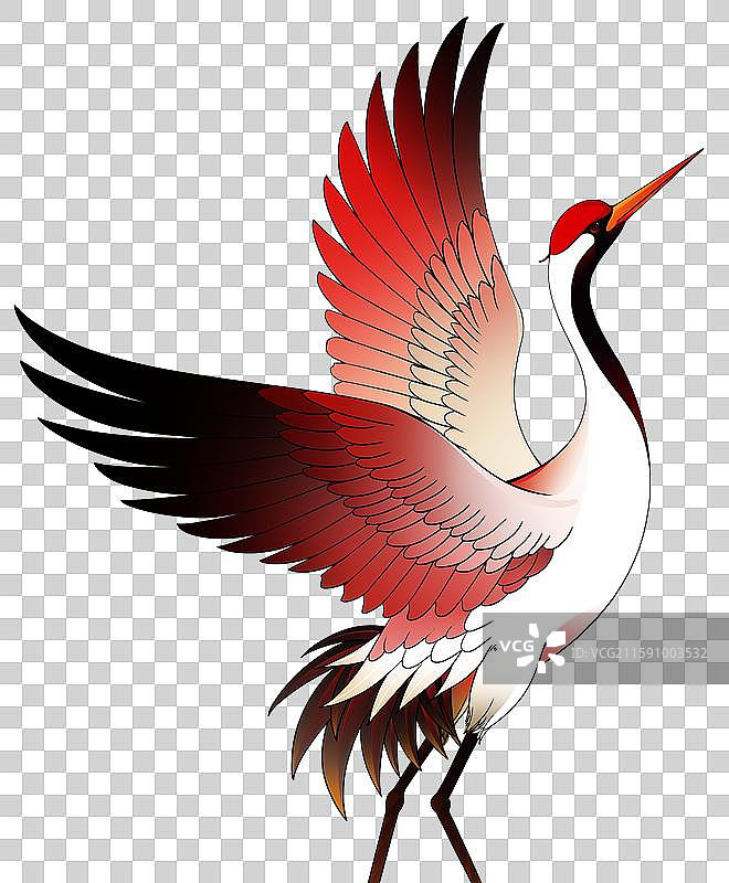 鹤元素图片素材