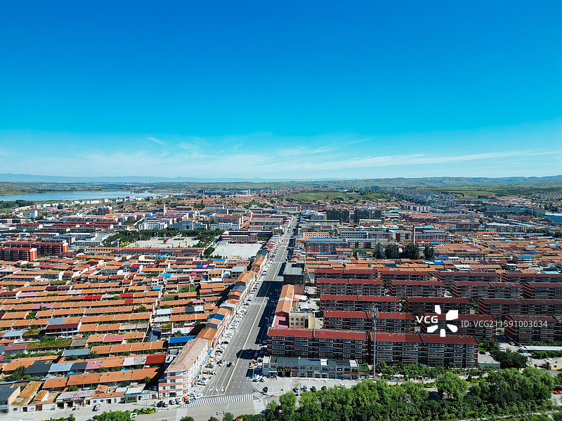 和林格尔县 南山 单树梁 新民街 航拍图片素材