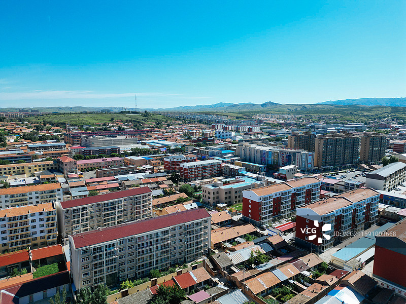 和林格尔县 南山 单树梁 新民街 航拍图片素材
