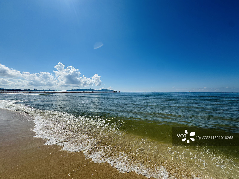 沙滩海洋汕尾金町湾图片素材
