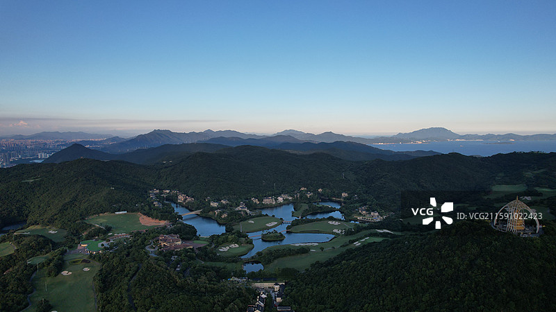 深圳东部华侨城（马峦山）山顶风光图片素材