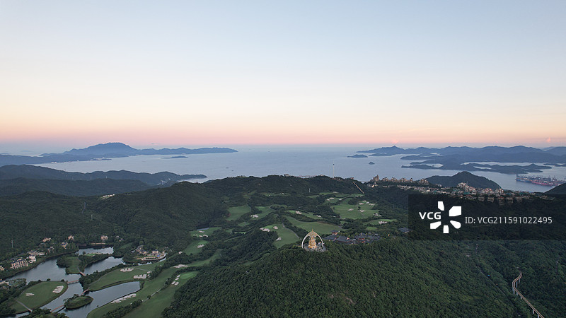 深圳东部华侨城（马峦山）山顶风光图片素材