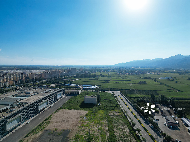 土默特右旗 沟门镇 萨拉齐 大雁滩 航拍图片素材