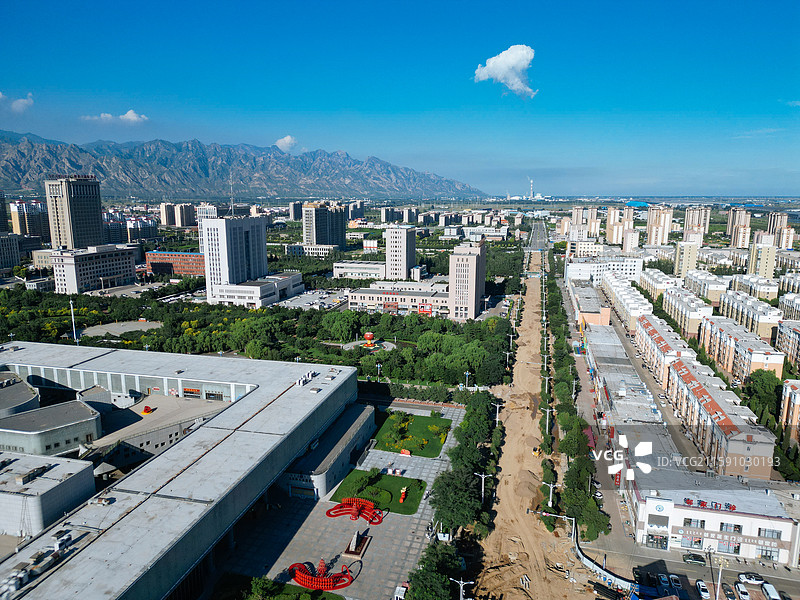 土默特右旗 沟门镇 萨拉齐 大雁滩 航拍图片素材