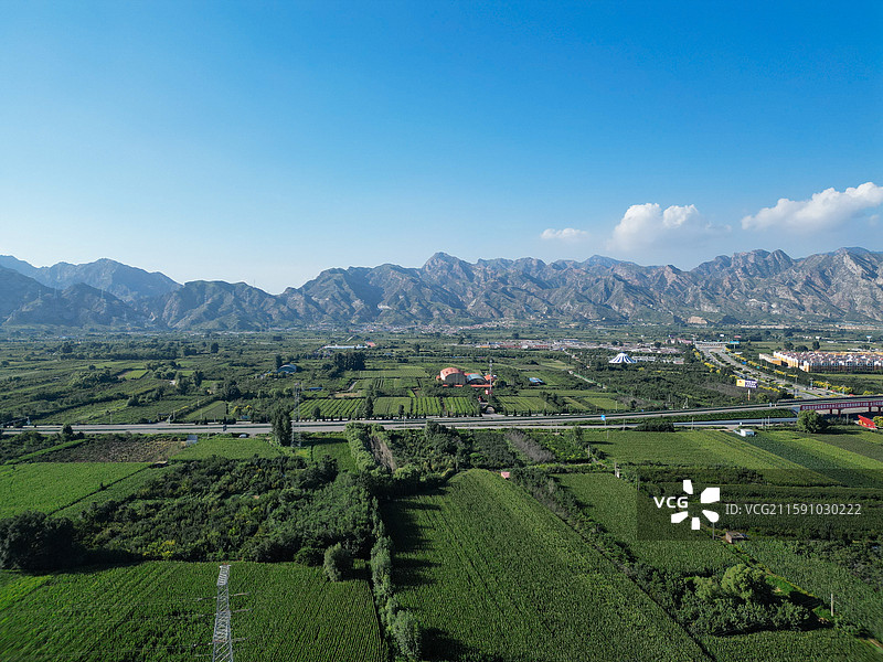 土默特右旗 沟门镇 萨拉齐 大雁滩 航拍图片素材