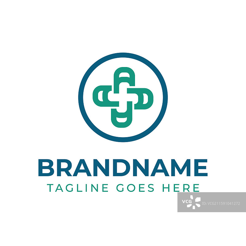 字母aaaa医疗十字圈标志图片素材