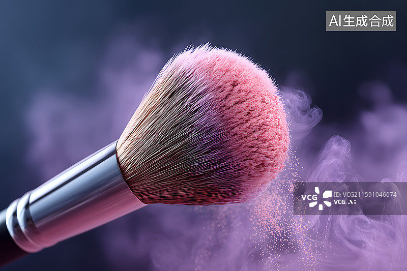 【AI数字艺术】一支沾满粉底的化妆笔图片素材