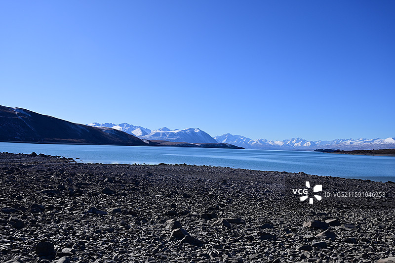 新西兰蒂卡波Lake Tekapo Lake McGregor图片素材