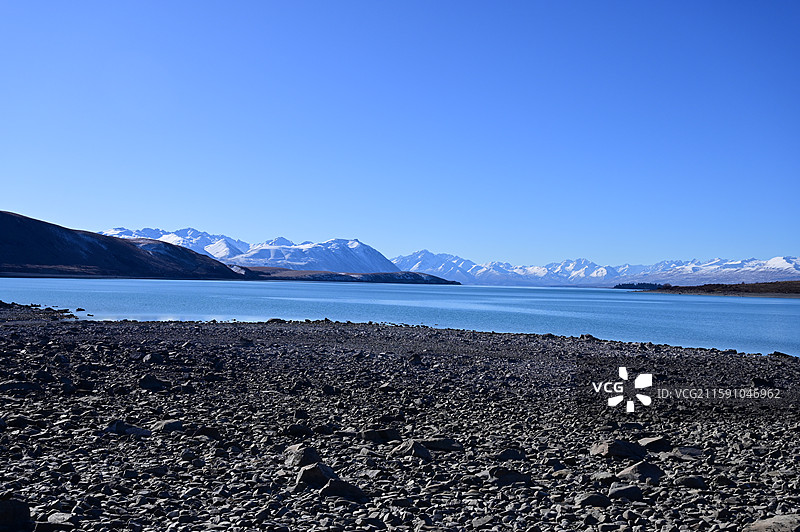 新西兰蒂卡波Lake Tekapo Lake McGregor图片素材