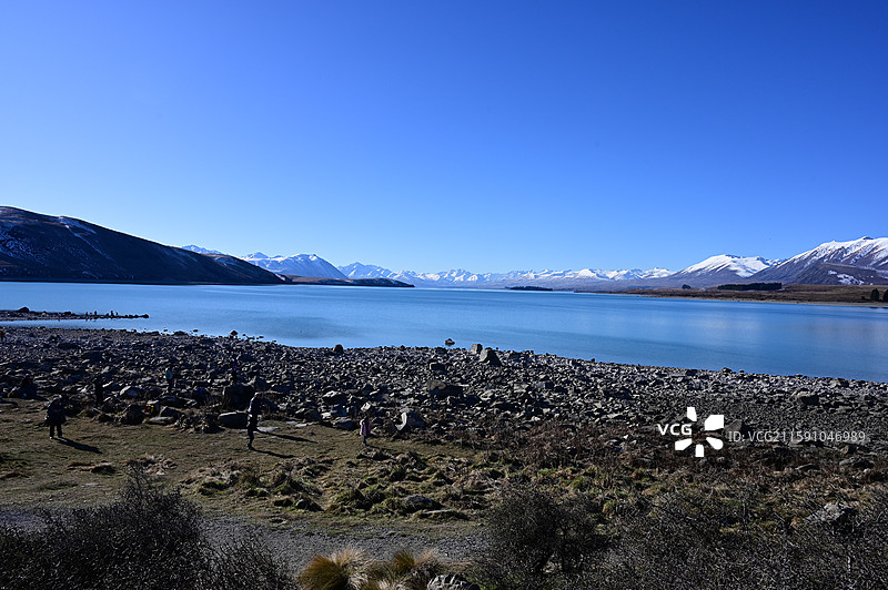 新西兰蒂卡波Lake Tekapo Lake McGregor图片素材