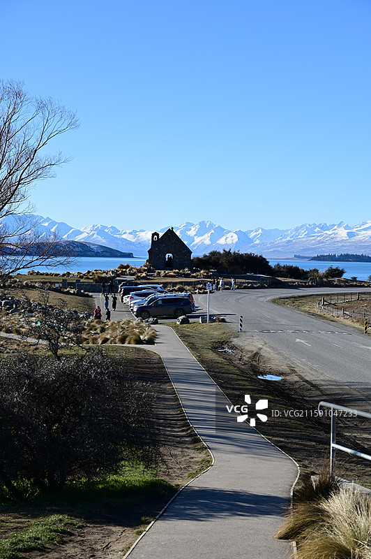 新西兰蒂卡波Lake Tekapo Lake McGregor图片素材