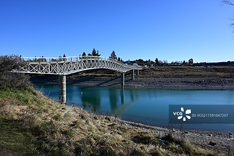 新西兰蒂卡波Lake Tekapo Lake McGregor图片素材