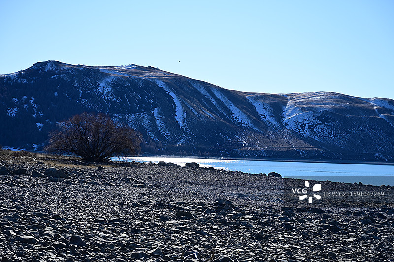 新西兰蒂卡波Lake Tekapo Lake McGregor图片素材
