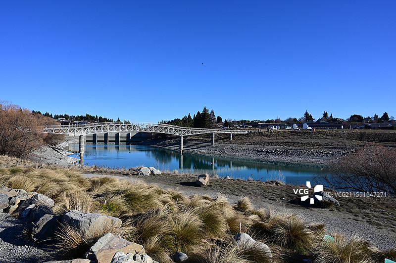 新西兰蒂卡波Lake Tekapo Lake McGregor图片素材