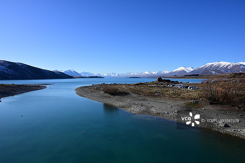 新西兰蒂卡波Lake Tekapo Lake McGregor图片素材