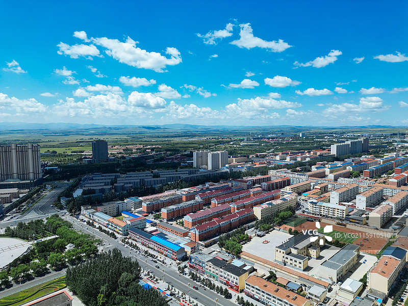 兴和县 黄花梁 迎宾公园 航拍 地标图片素材