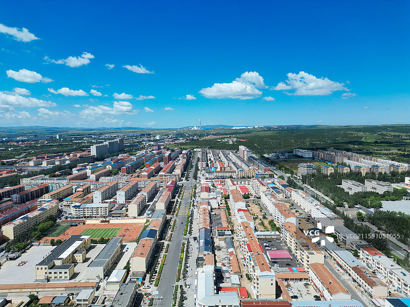 兴和县 黄花梁 迎宾公园 航拍 地标图片素材