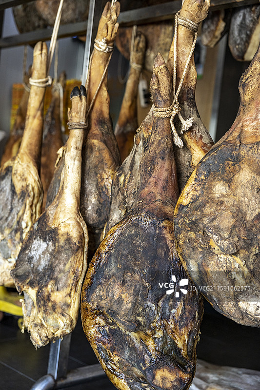 云南著名地方特产宣威火腿图片素材