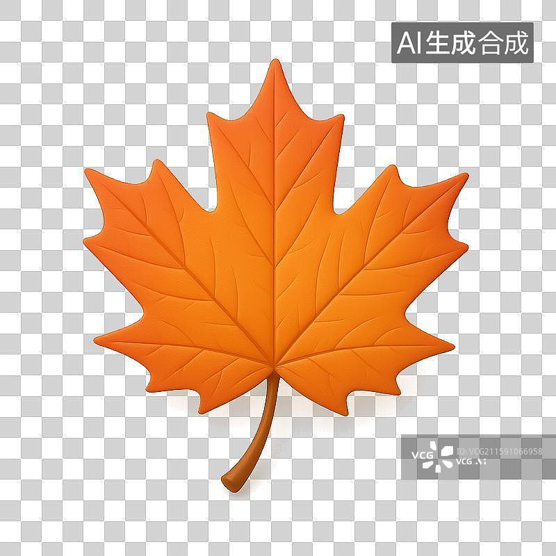 【AI数字艺术】红色枫叶图片素材