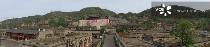 陕西省陕北延安市延川县文安驿古镇街景图片素材