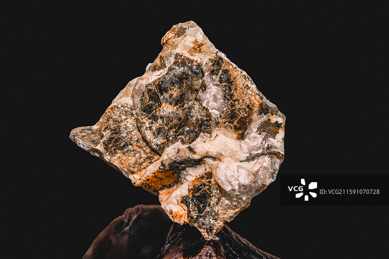 黑云母石英共生矿图片素材