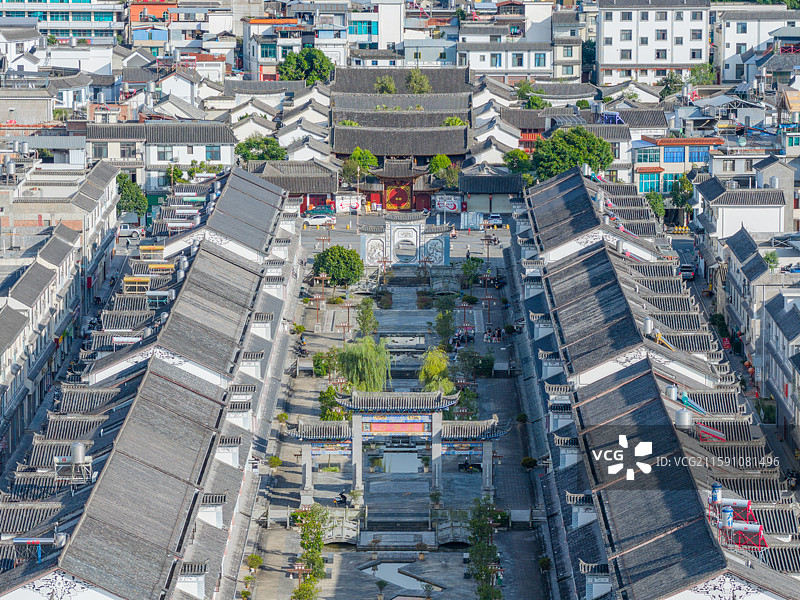 云南省德宏州梁河县城市风光图片素材