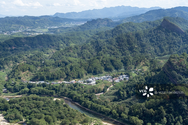 武夷山九曲岩茶村图片素材