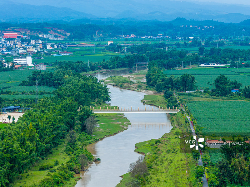 云南省德宏州陇川县南宛河风光图片素材