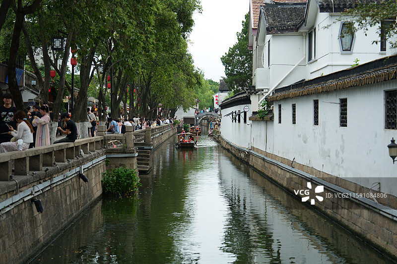 小桥流水人家图片素材