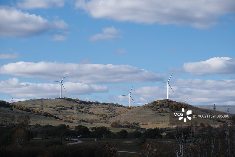 河北承德围场御道口草原森林风景区自然风光图片素材