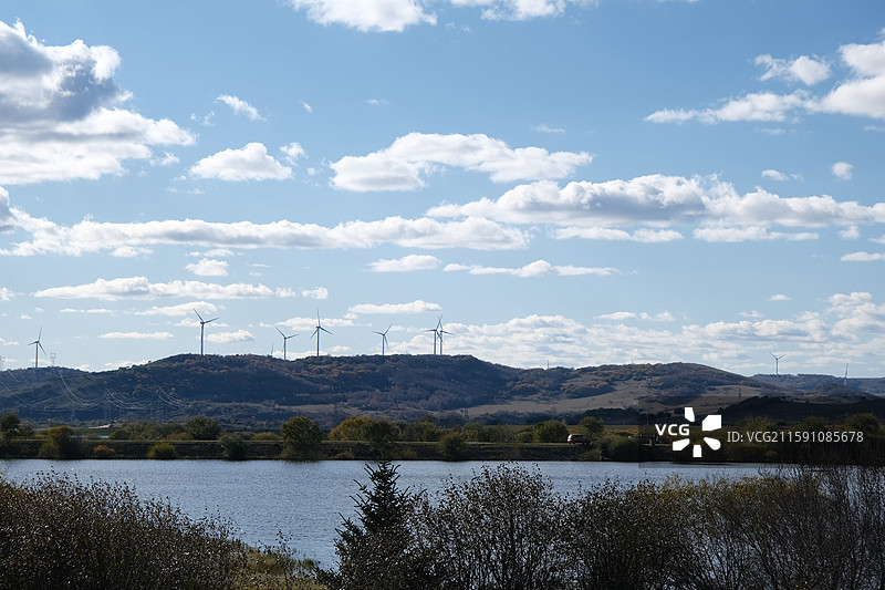 河北承德围场御道口草原森林风景区自然风光图片素材
