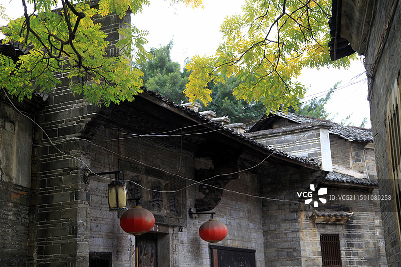 江西赣州灶儿巷的古建筑图片素材