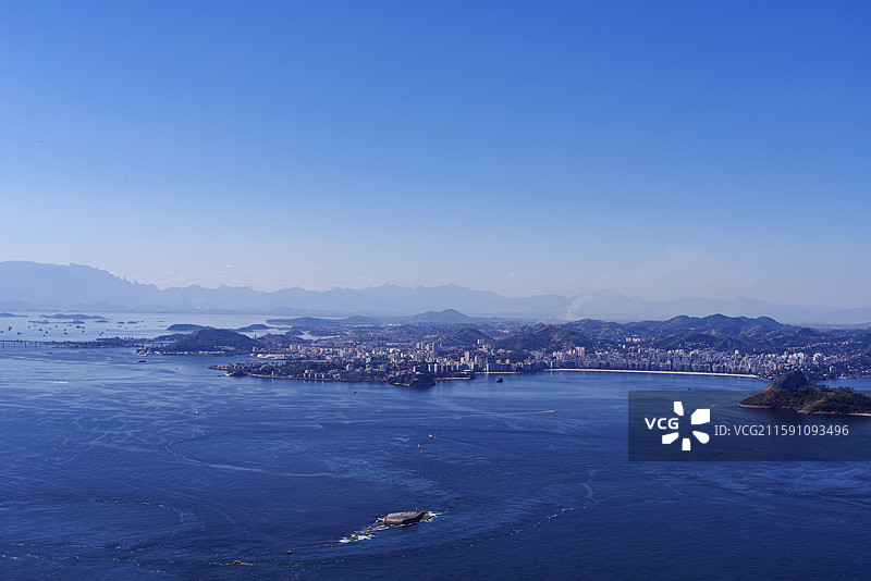 巴西里约热内卢瓜纳巴拉湾海边全景图片素材