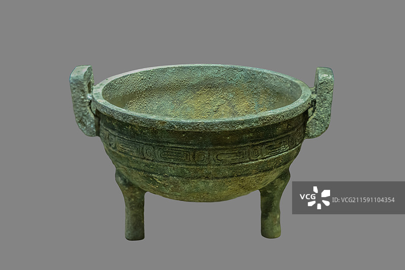 山西临汾晋国博物馆：晋侯稣鼎【西周后期，1992年出土于曲村—天马遗址晋侯墓地M8】图片素材