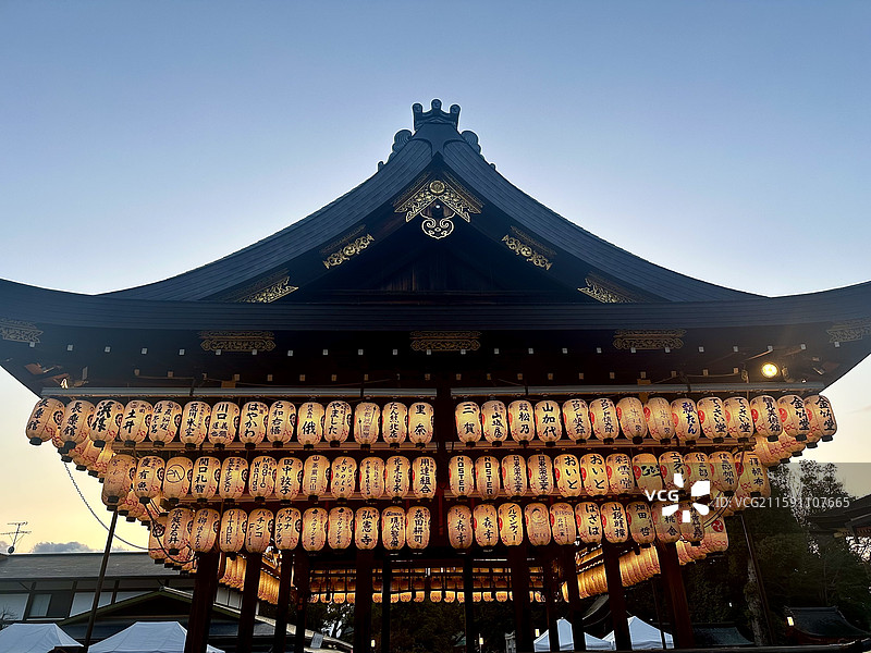日本京都樱花季二年坂三年坂圆山公园图片素材
